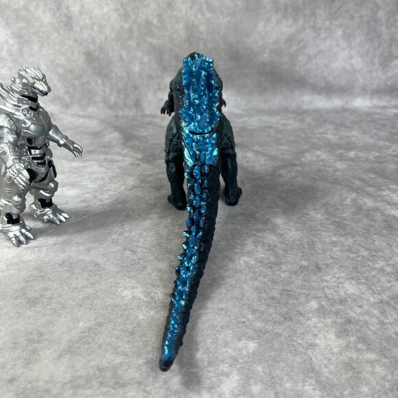 King Of The Monsters Blue Godzilla  7” Figure And Mechagodzilla Lot - Picture 11 of 12
